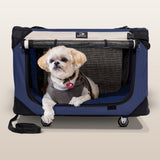 PetLuv Pull-Along Rolling Cat & Dog Carrier & Travel Crate