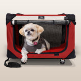 PetLuv Pull-Along Rolling Cat & Dog Carrier & Travel Crate