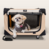 PetLuv Pull-Along Rolling Cat & Dog Carrier & Travel Crate