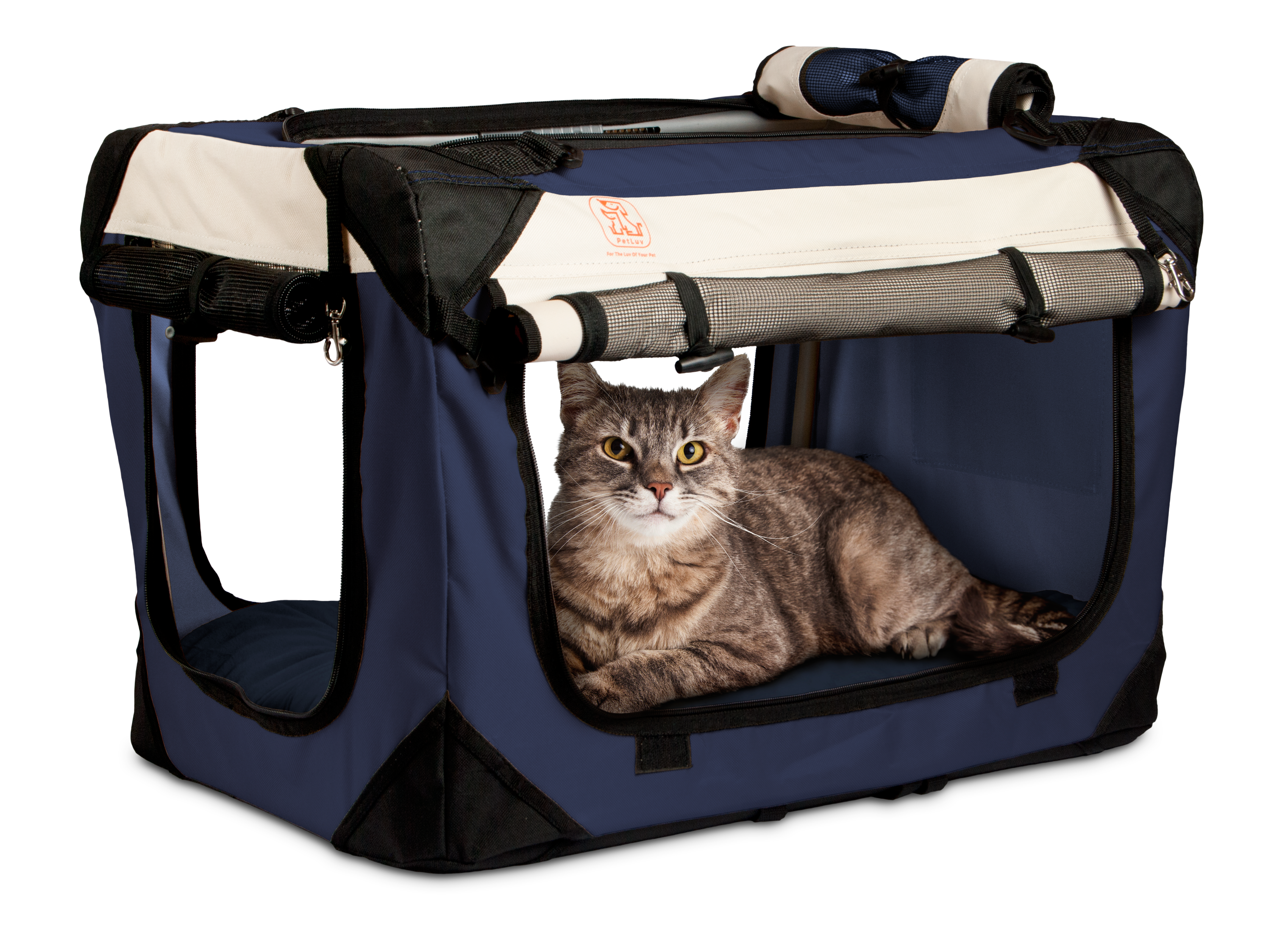 Premium cat dog pet carrier for comfortable travel