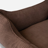 Chester & Lee | Fancy Corduroy Sleeper Dog Bed Brown