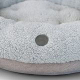 Chester & Lee | Furry Gray Donut Dog Bed