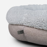 Chester & Lee | Furry Gray Donut Dog Bed