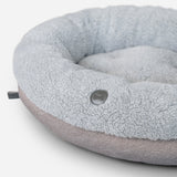 Chester & Lee | Furry Gray Donut Dog Bed