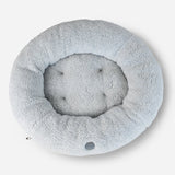 Chester & Lee | Furry Gray Donut Dog Bed