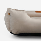 Chester & Lee | Classic Velvet Sleeper Dog Bed Beige