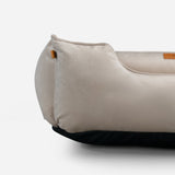 Chester & Lee | Classic Velvet Sleeper Dog Bed Beige