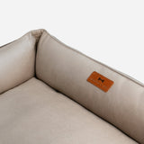 Chester & Lee | Classic Velvet Sleeper Dog Bed Beige