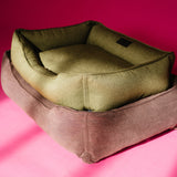 Chester & Lee | Fancy Corduroy Sleeper Dog Bed Brown