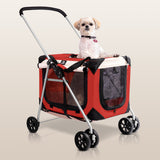 PetLuv 3-in-1 Cat and Dog Stroller, Detachable Pet Carrier, and Travel Crate