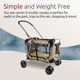 PetLuv 3-in-1 Premium Pet Stroller