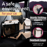 PetLuv Pull-Along Rolling Cat & Dog Carrier & Travel Crate