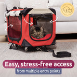 PetLuv Pull-Along Rolling Cat & Dog Carrier & Travel Crate