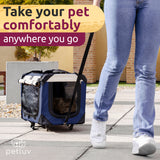 PetLuv Pull-Along Rolling Cat & Dog Carrier & Travel Crate
